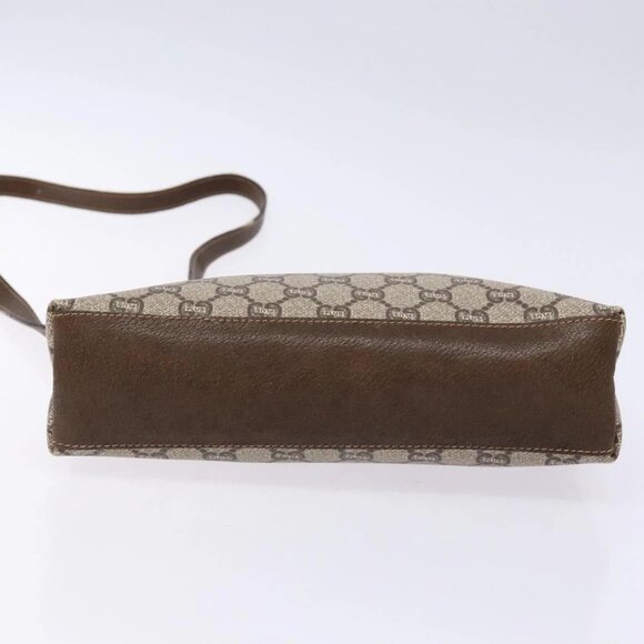 GUCCI GG Plus Supreme Shoulder Bag PVC Beige Gold Auth 137701 - Picture 5 of 16